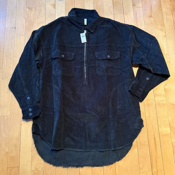 OFFLINE by Aerie quarter zip Corduroy Shacket NWT size XS m4 - Picture 2 of 5